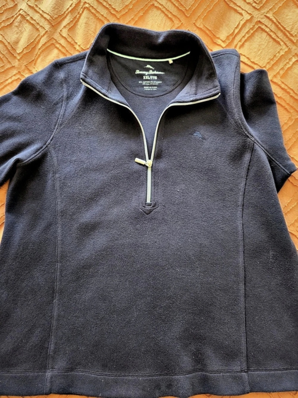 Tommy Bahama Quarter-Zip Pullover in Blue XXL Like New